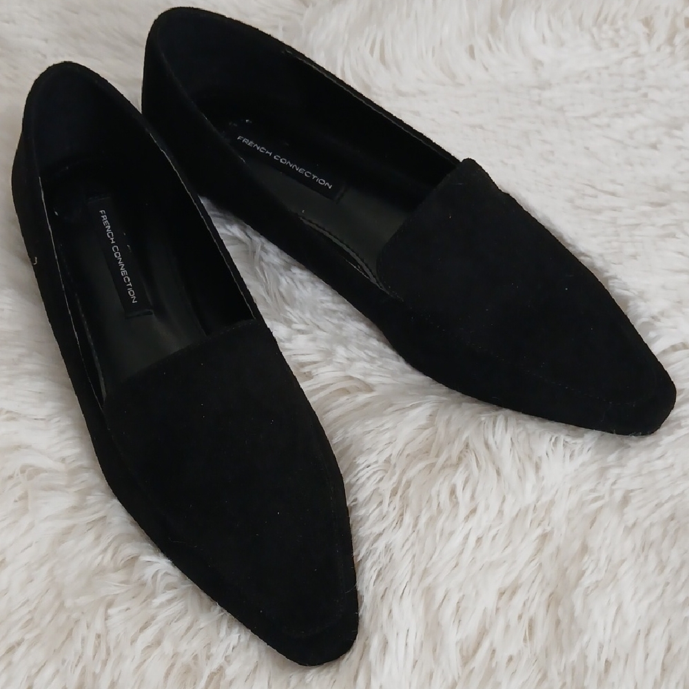 French Connection Women's Elegant Black Flats